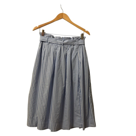 H&M Light Blue Striped A-Line Skirt - Picture 3 of 10